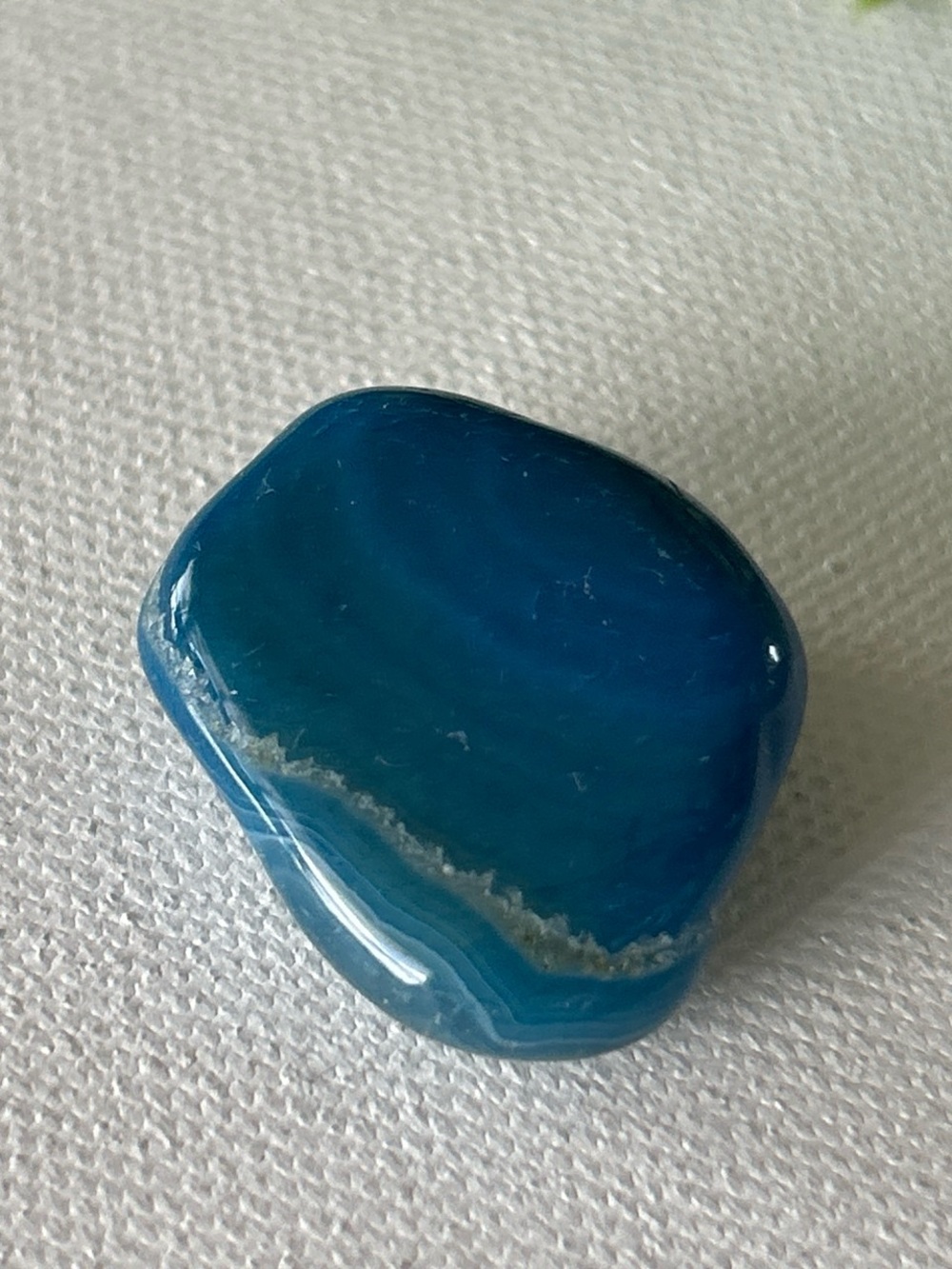 Polished Blue Agate Decorative Stone Tumble